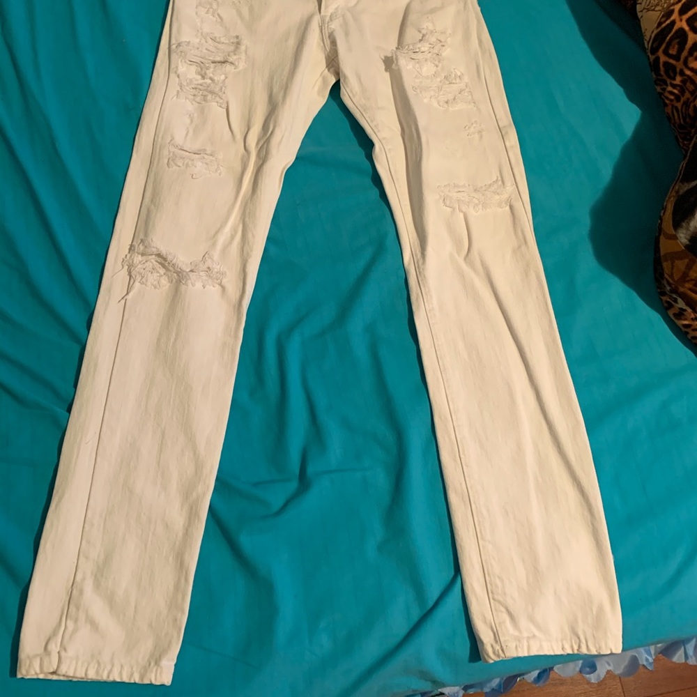 🎄White denim jeans🎄